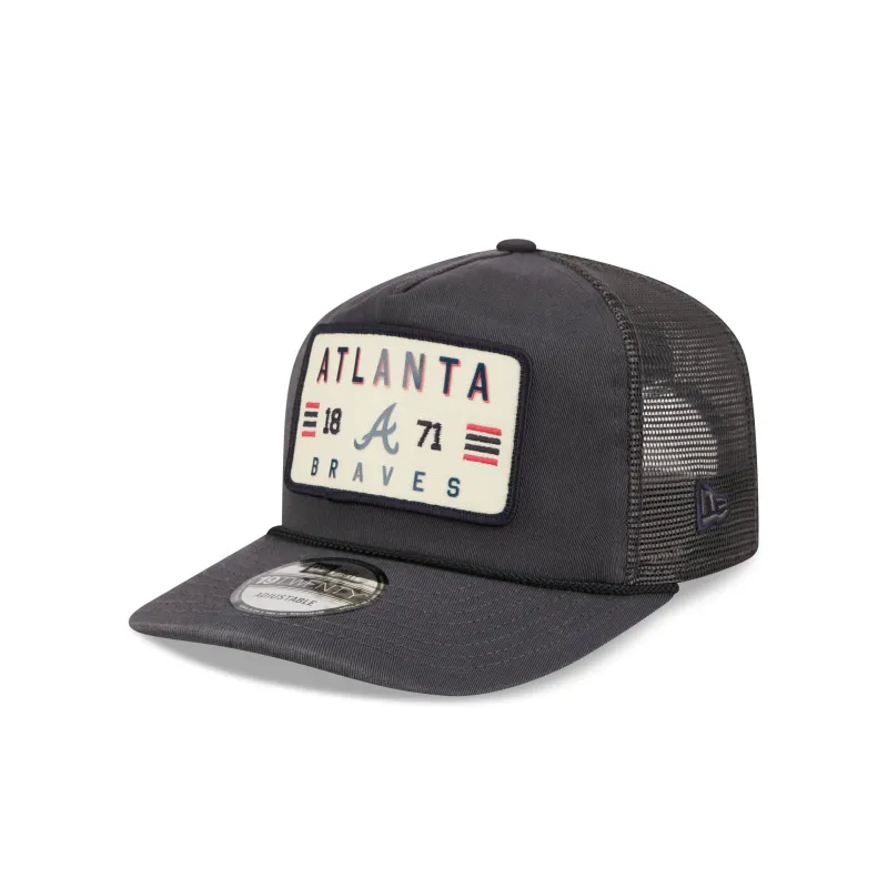 Atlanta Braves Washed Graphite 19TWENTY Trucker Hat made by New Era