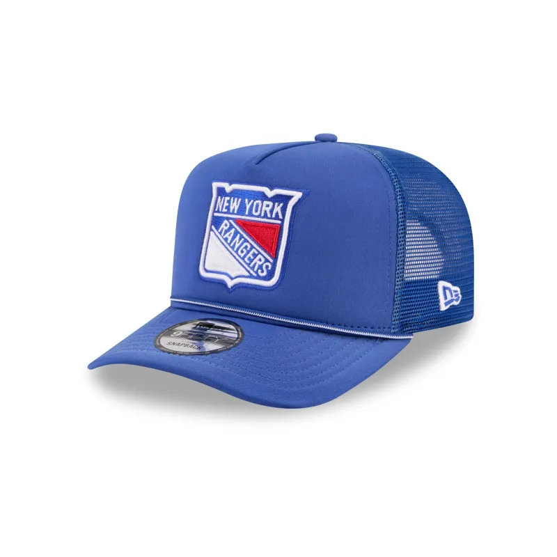 New York Rangers Worn 9FIFTY A-Frame Trucker Hat made by New Era