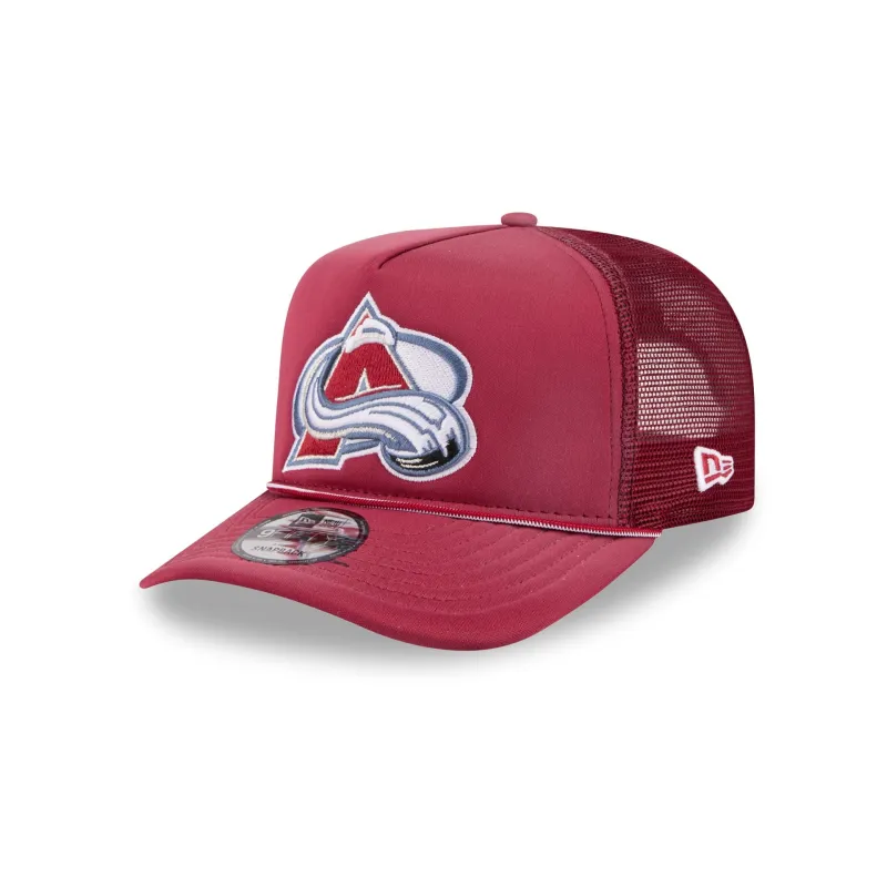 Colorado Avalanche Worn 9FIFTY A-Frame Trucker Hat made by New Era