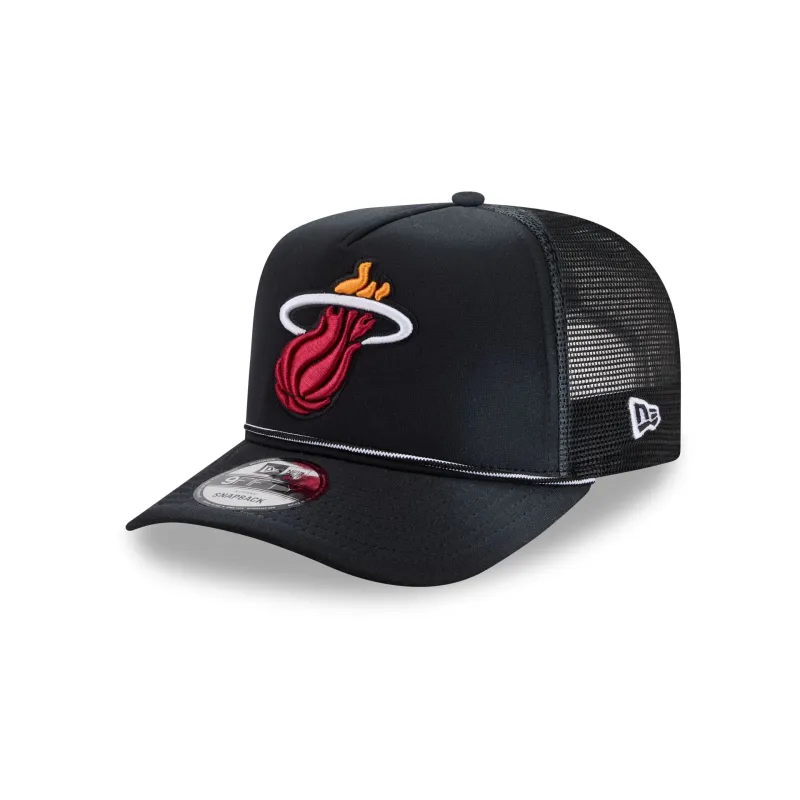 Miami Heat Worn 9FIFTY A-Frame Trucker Hat made by New Era