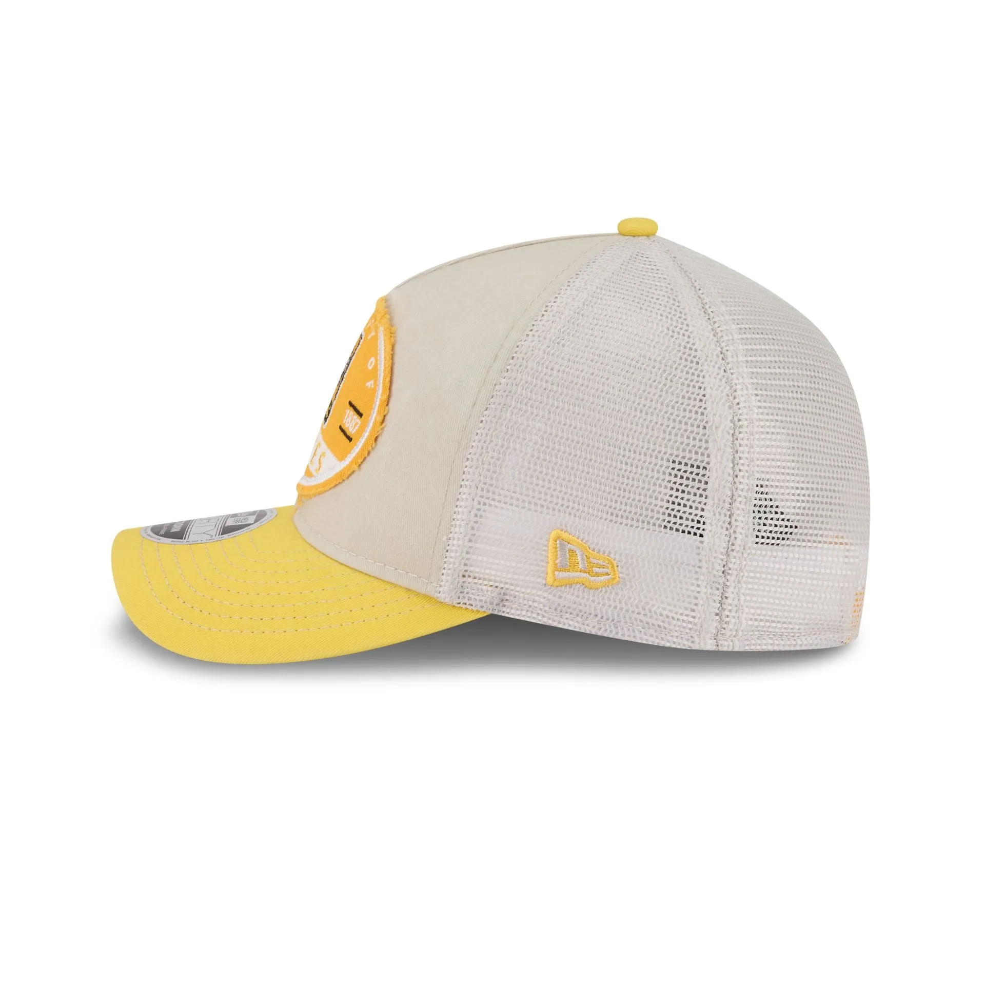 Pittsburgh Pirates Frayed 9FORTY M-Crown A-Frame Trucker Hat sold by New Era product image thumbnail 4