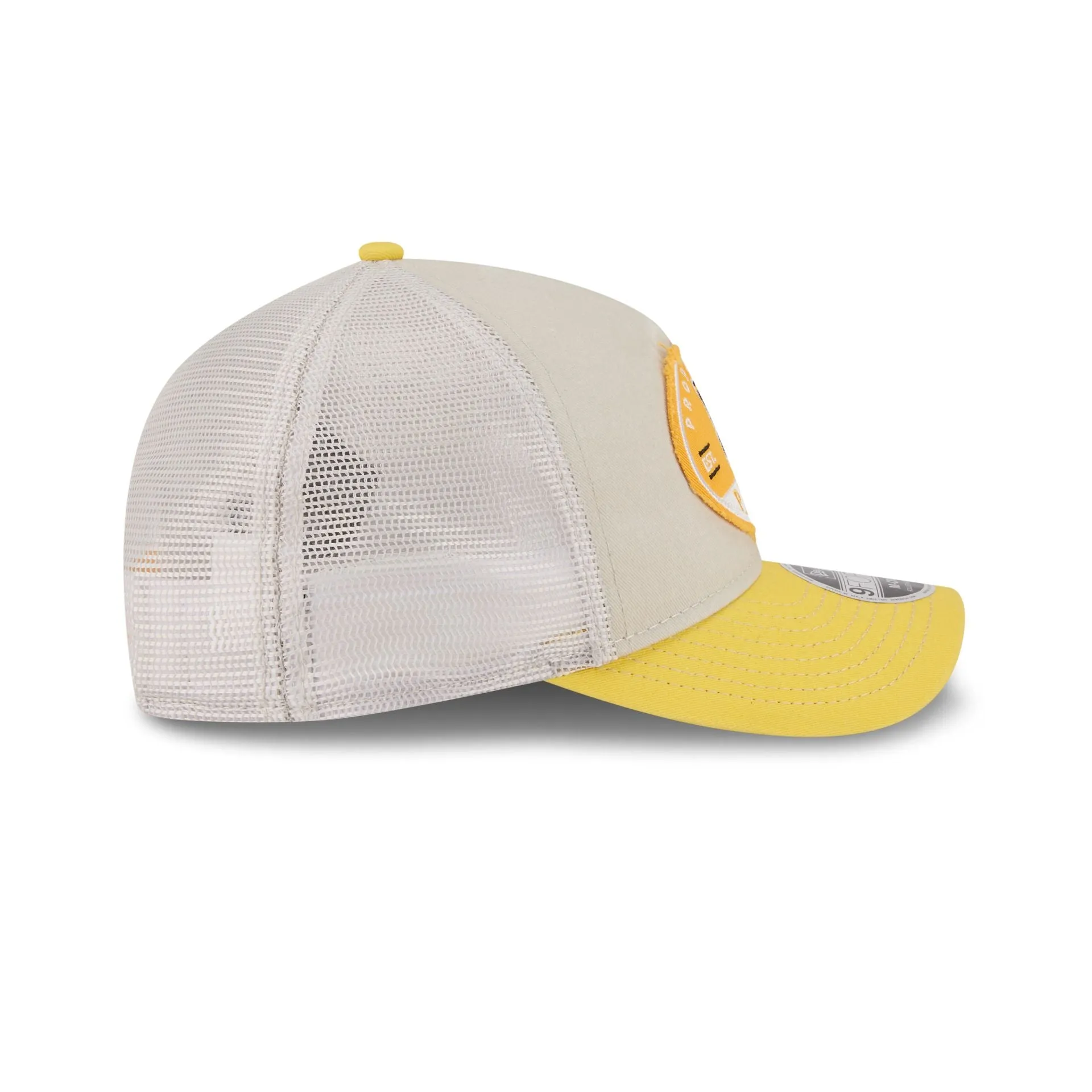 Pittsburgh Pirates Frayed 9FORTY M-Crown A-Frame Trucker Hat sold by New Era product image thumbnail 5