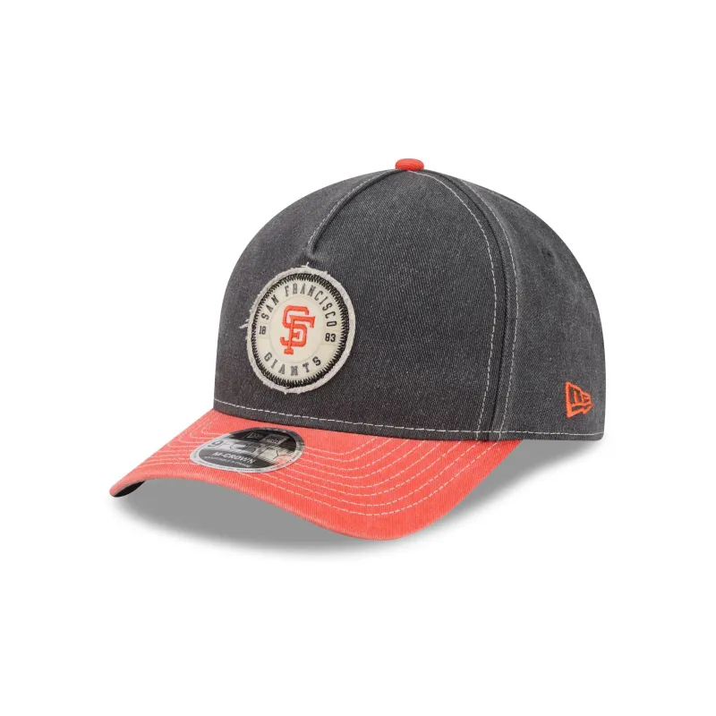San Francisco Giants Felt 9FORTY M-Crown A-Frame Snapback Hat made by New Era