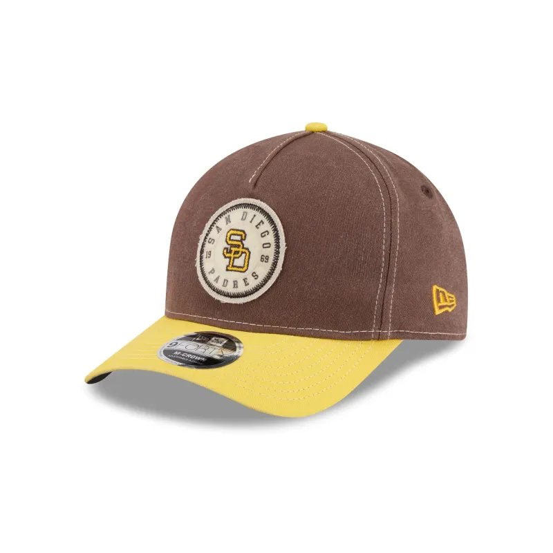 San Diego Padres Felt 9FORTY M-Crown A-Frame Snapback Hat made by New Era