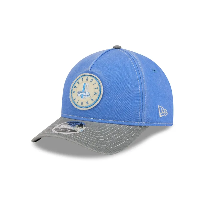 Detroit Lions Felt 9FORTY M-Crown A-Frame Snapback Hat made by New Era