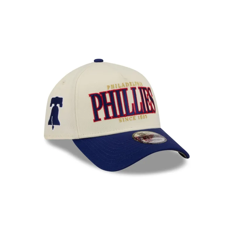 Philadelphia Phillies Opening Day Chrome White 9FORTY A-Frame Snapback Hat made by New Era