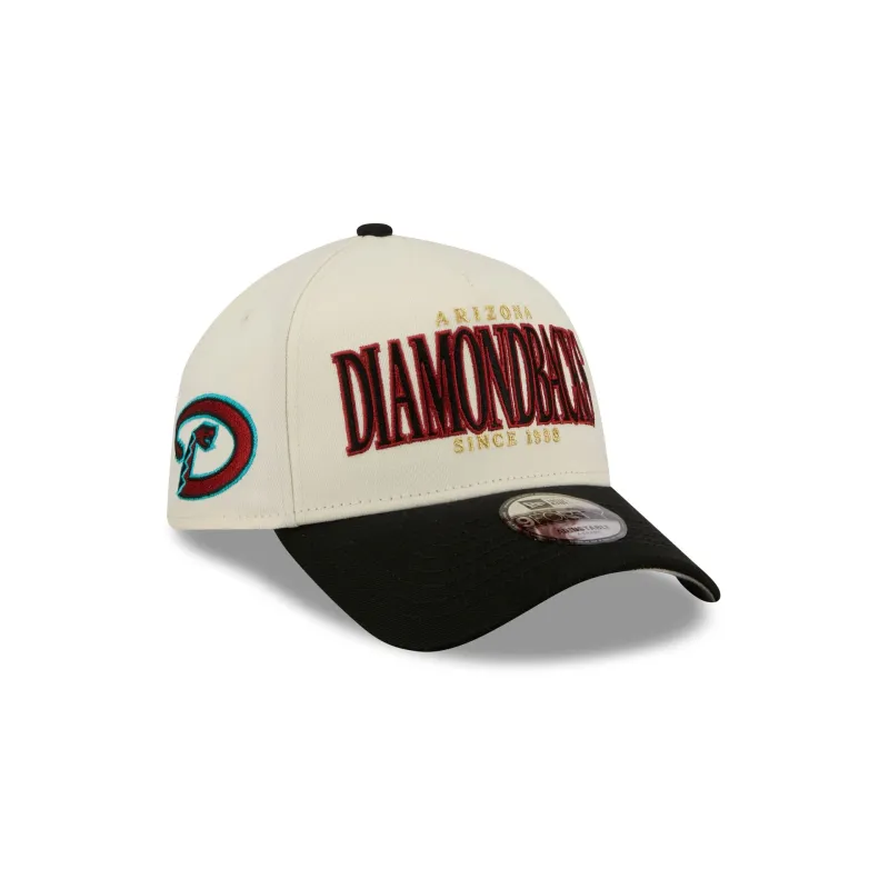 Arizona Diamondbacks Opening Day Chrome White 9FORTY A-Frame Snapback Hat made by New Era