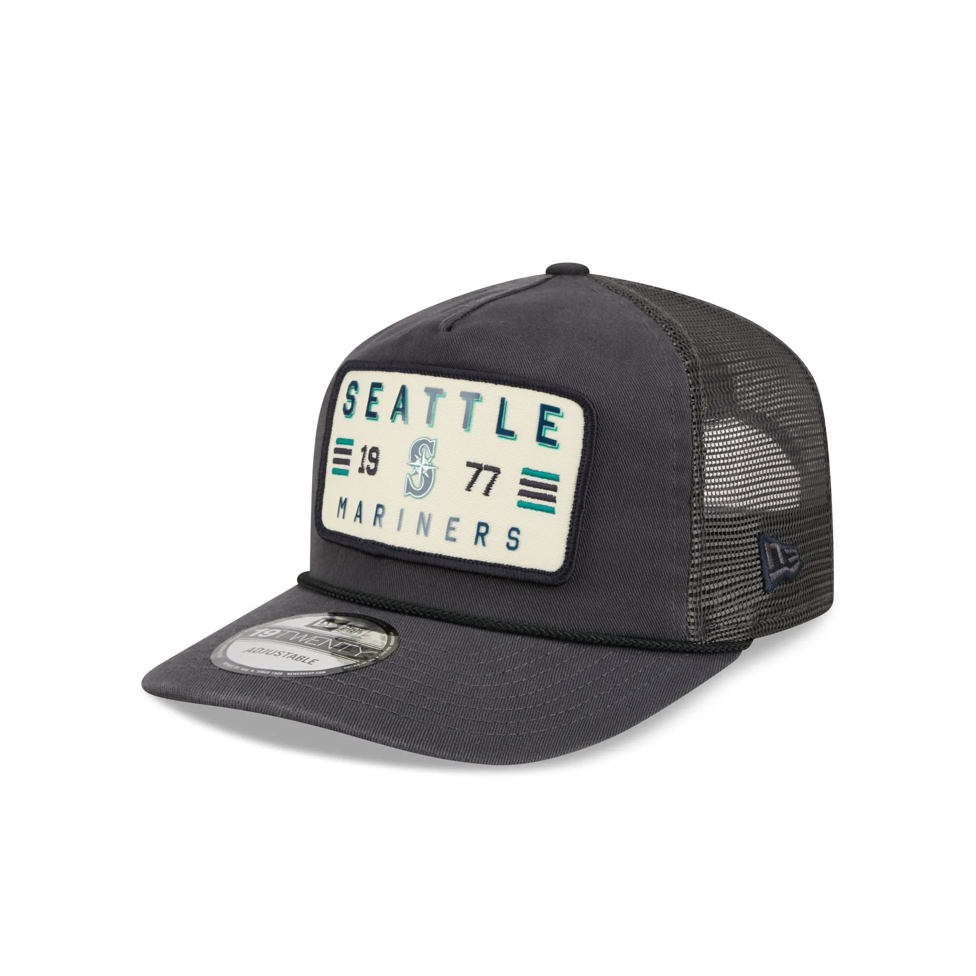 Seattle Mariners Washed Graphite 19TWENTY Trucker Hat sold by New Era