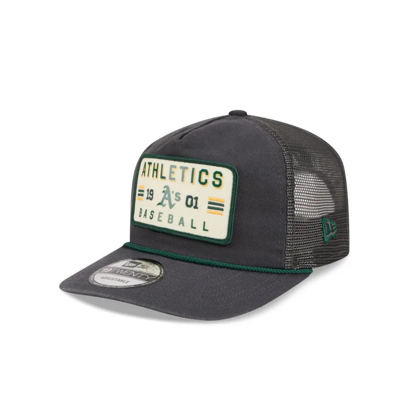 Athletics Washed Graphite 19TWENTY Trucker Hat made by New Era
