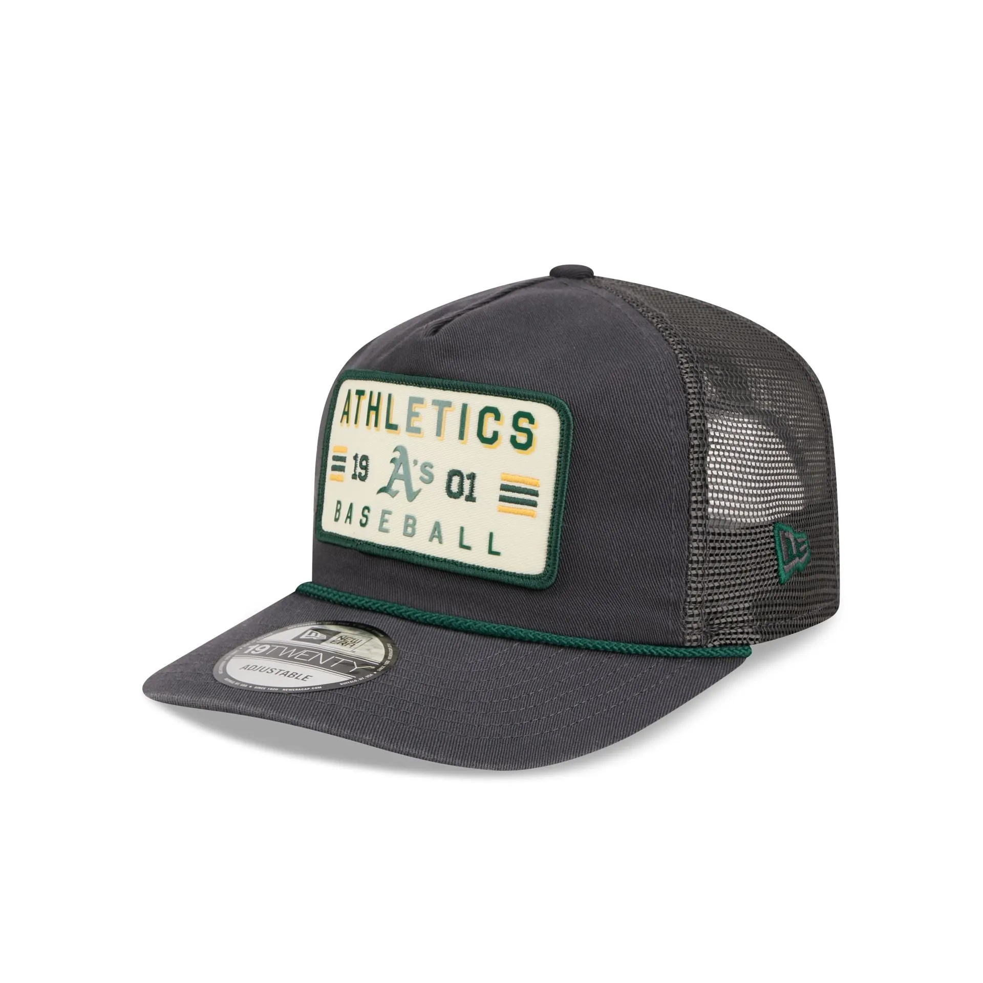 Athletics Washed Graphite 19TWENTY Trucker Hat sold by New Era