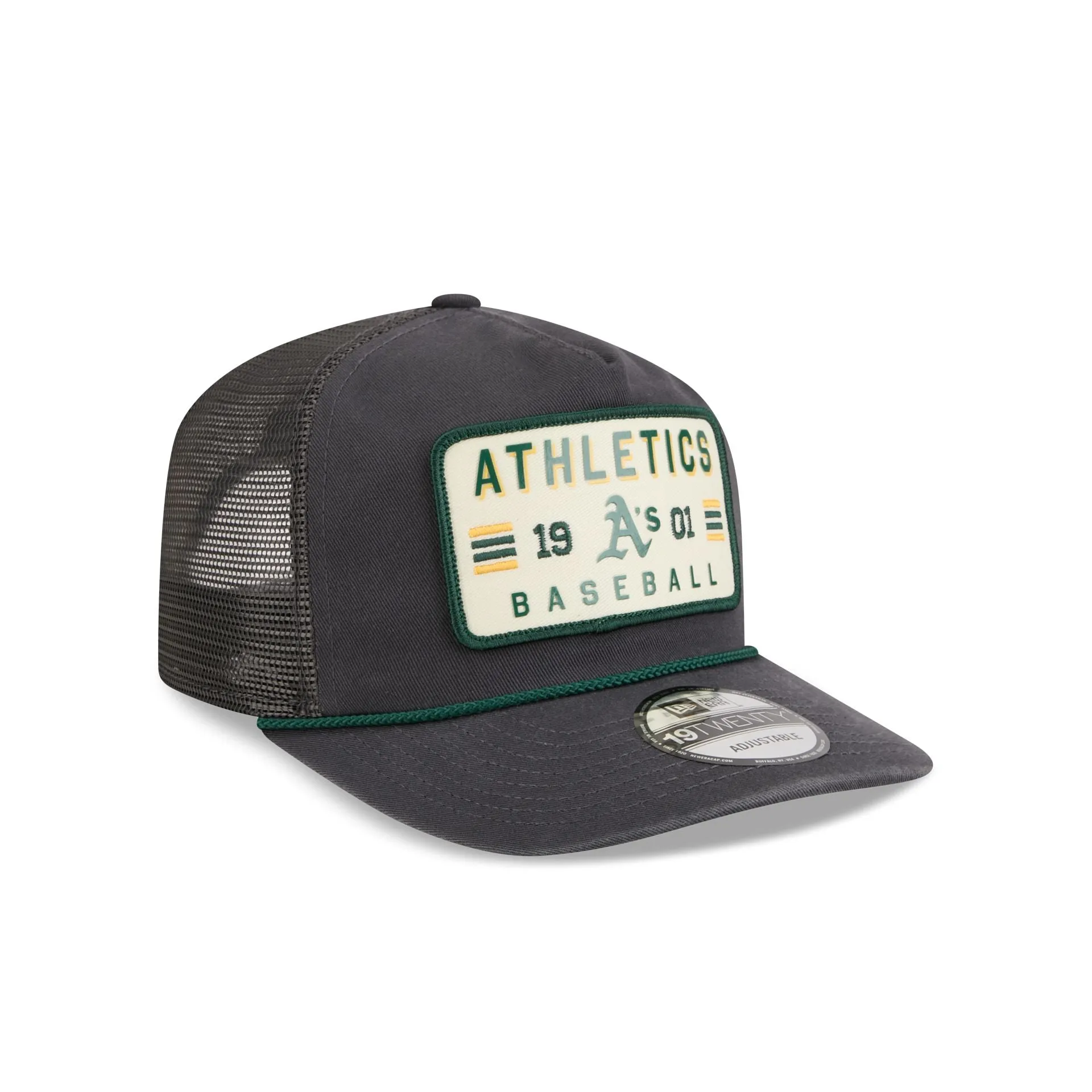 Athletics Washed Graphite 19TWENTY Trucker Hat sold by New Era product image thumbnail 3