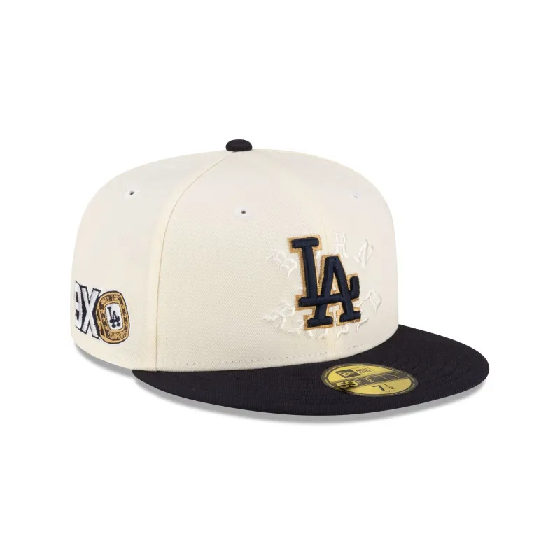Born x Raised Los Angeles Dodgers 9x Champions 59FIFTY Fitted Hat made by New Era