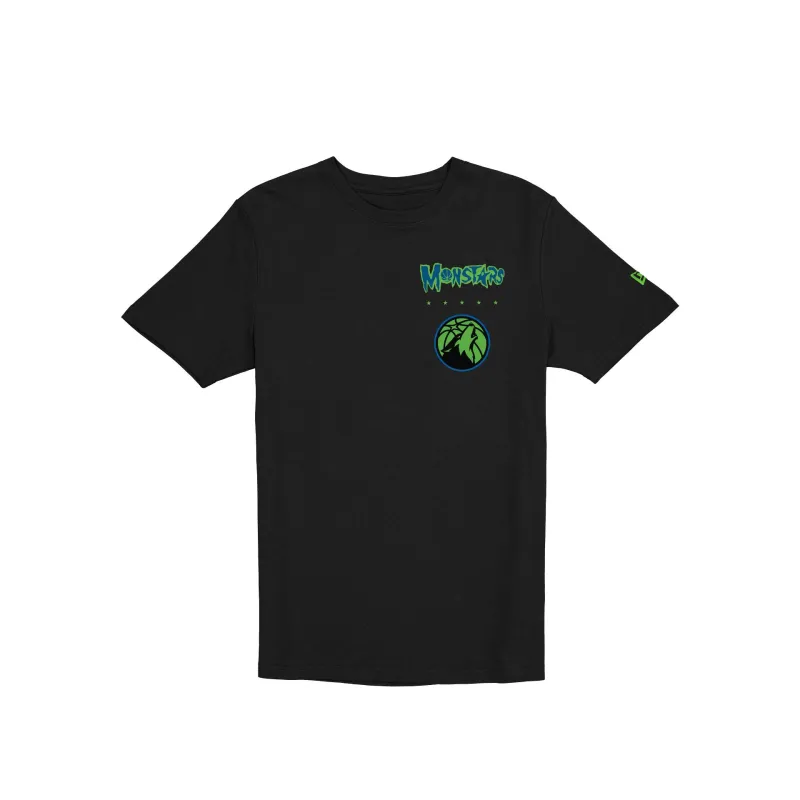 Space Jam x Minnesota Timberwolves Monstars Black T-Shirt made by New Era