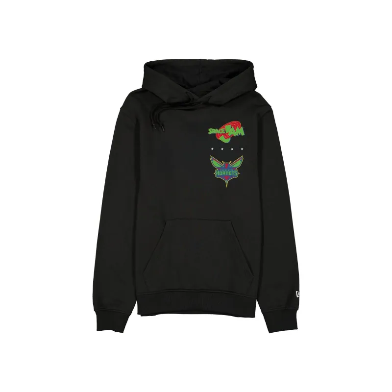 Space Jam x Charlotte Hornets Black Hoodie made by New Era