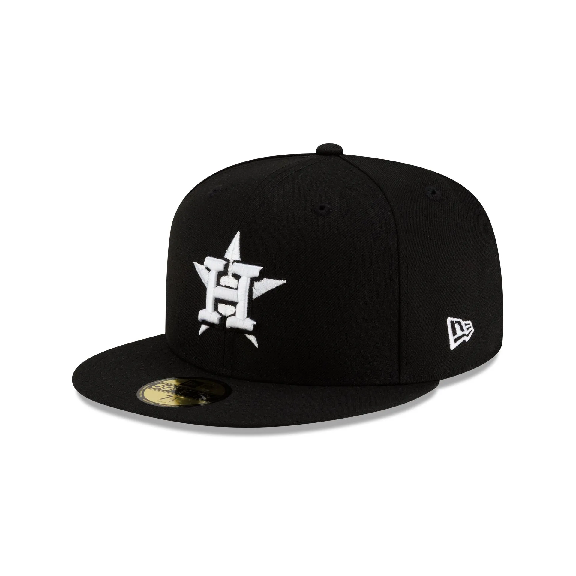 Houston Astros Basic Black & White 59FIFTY Fitted Hat sold by New Era
