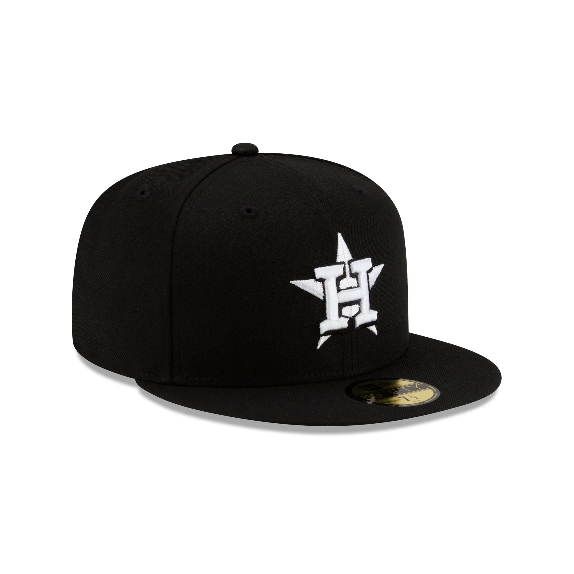 Houston Astros Basic Black & White 59FIFTY Fitted Hat sold by New Era product image thumbnail 3