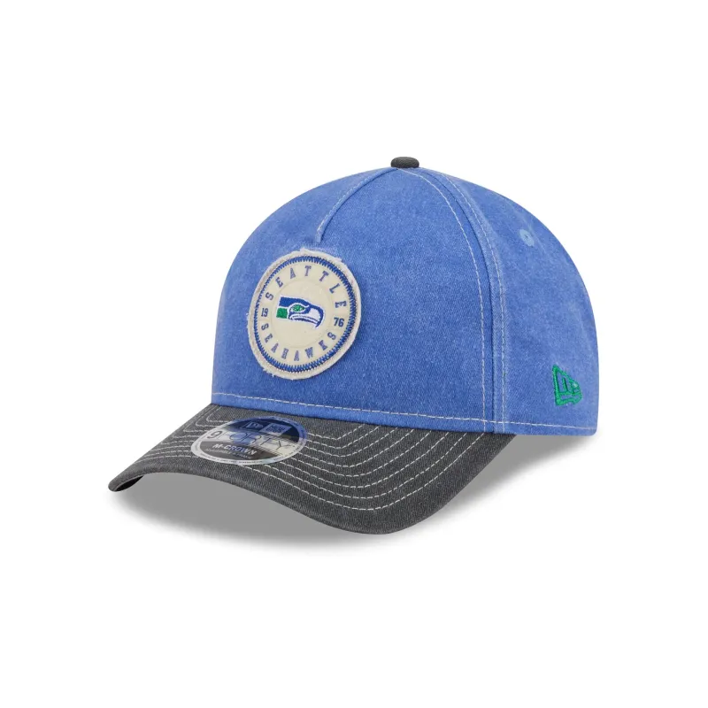 Seattle Seahawks Felt 9FORTY M-Crown A-Frame Snapback Hat made by New Era