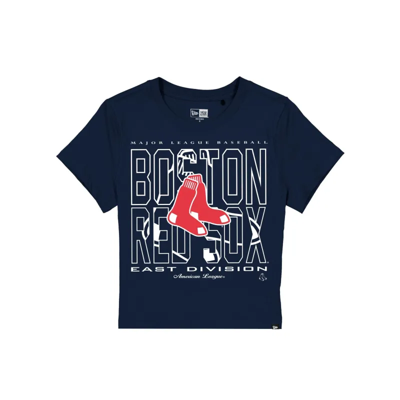 Boston Red Sox Leisure Women's Shrunken Cropped T-Shirt made by New Era