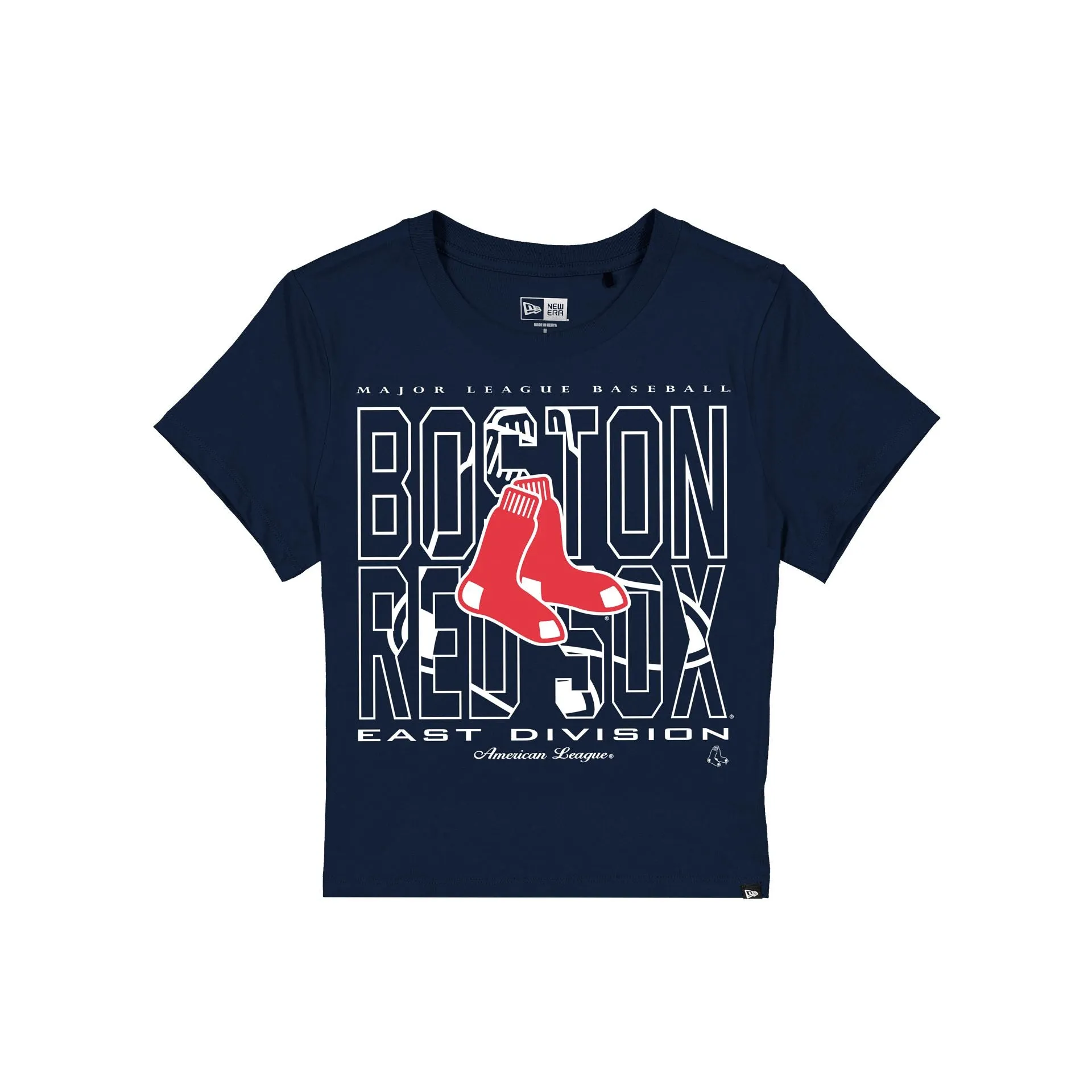 Boston Red Sox Leisure Women's Shrunken Cropped T-Shirt sold by New Era