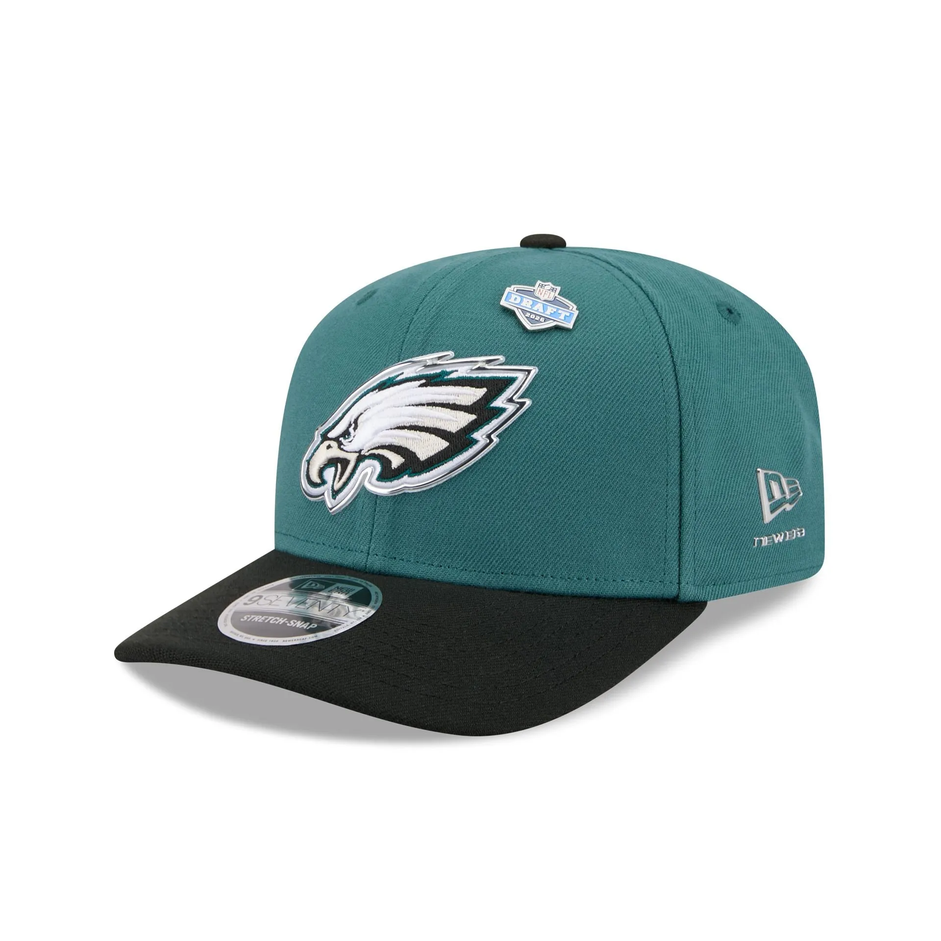 Philadelphia Eagles 2026 Draft 9SEVENTY Stretch-Snap Hat sold by New Era