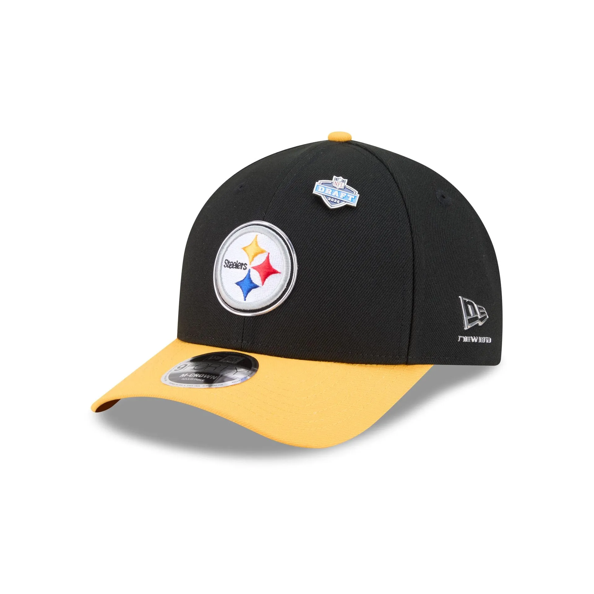 Pittsburgh Steelers 2026 Draft 9FORTY M-Crown Snapback Hat sold by New Era