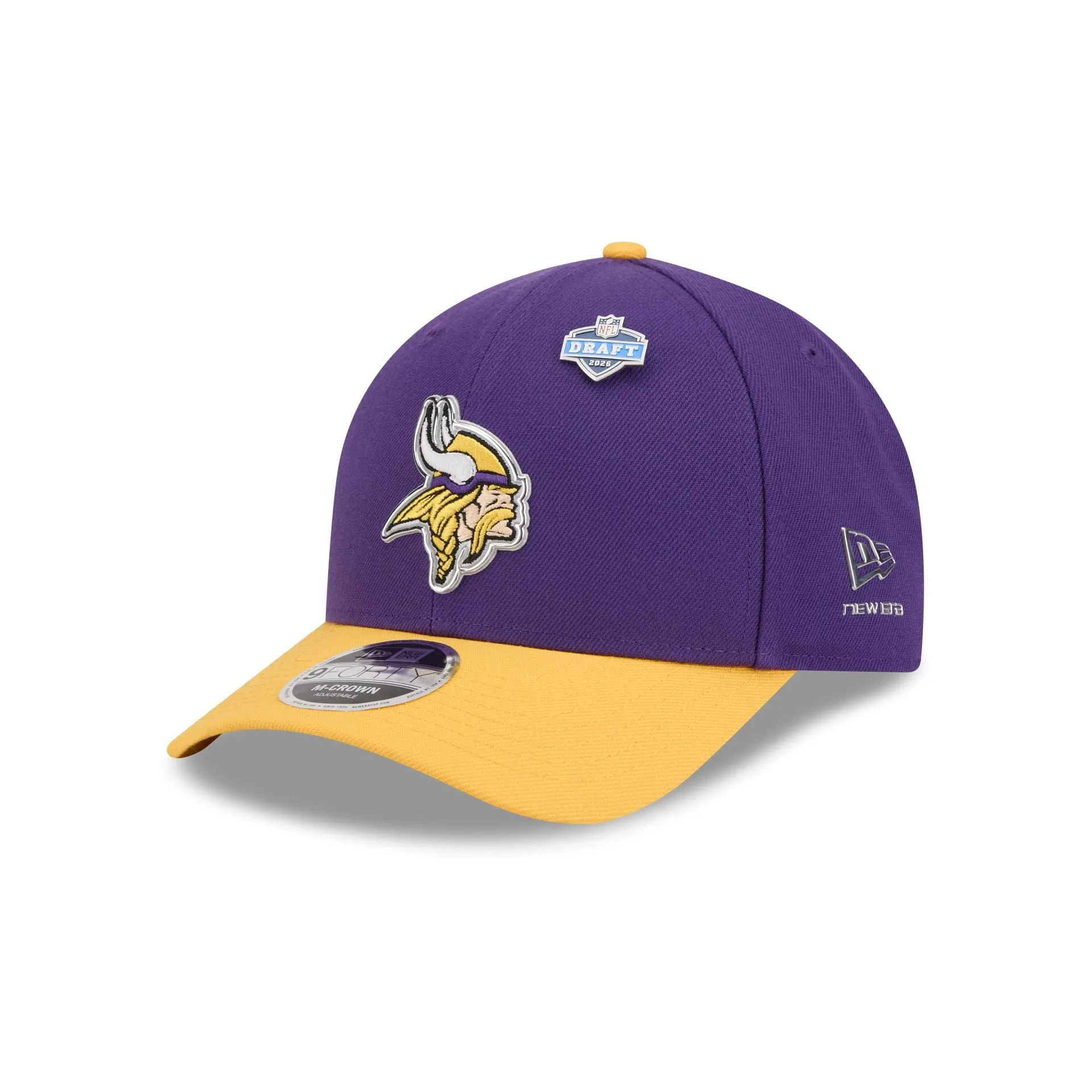 Minnesota Vikings 2026 Draft 9FORTY M-Crown Snapback Hat sold by New Era