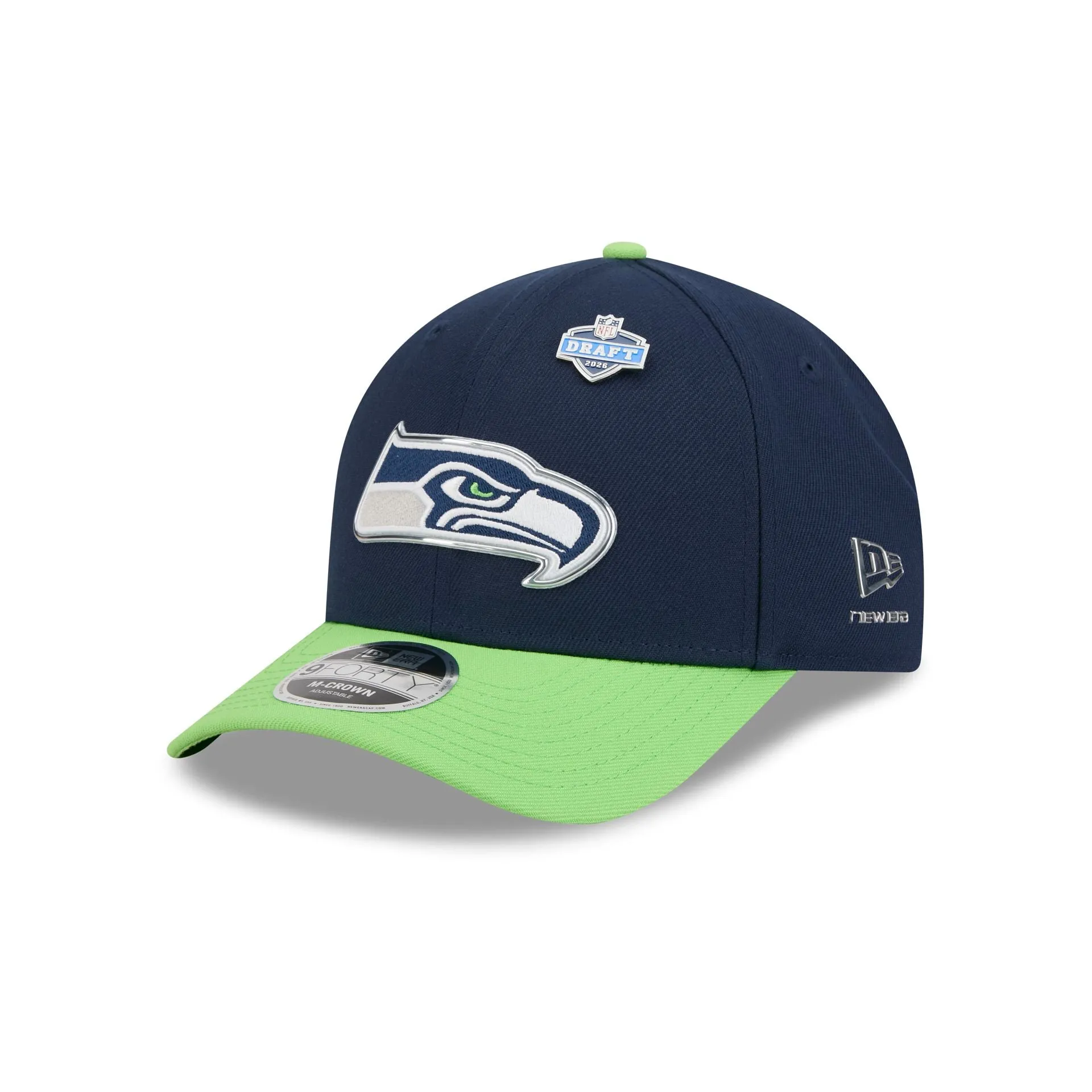 Seattle Seahawks 2026 Draft 9FORTY M-Crown Snapback Hat sold by New Era