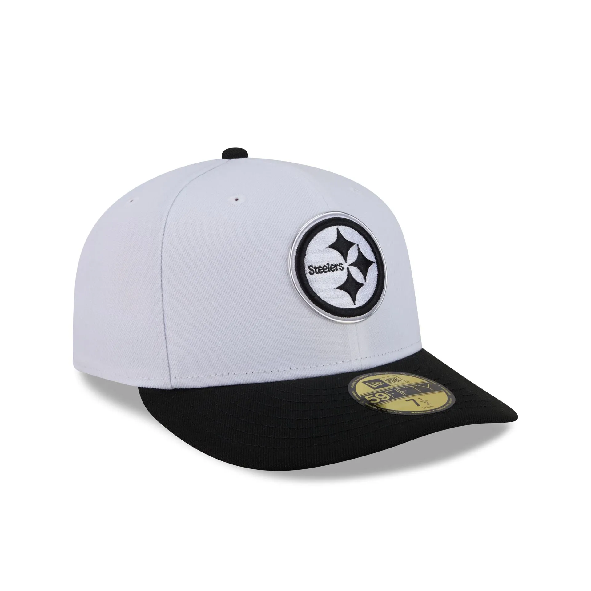 Pittsburgh Steelers 2026 Draft Black and White 59FIFTY Fitted Hat sold by New Era product image thumbnail 3