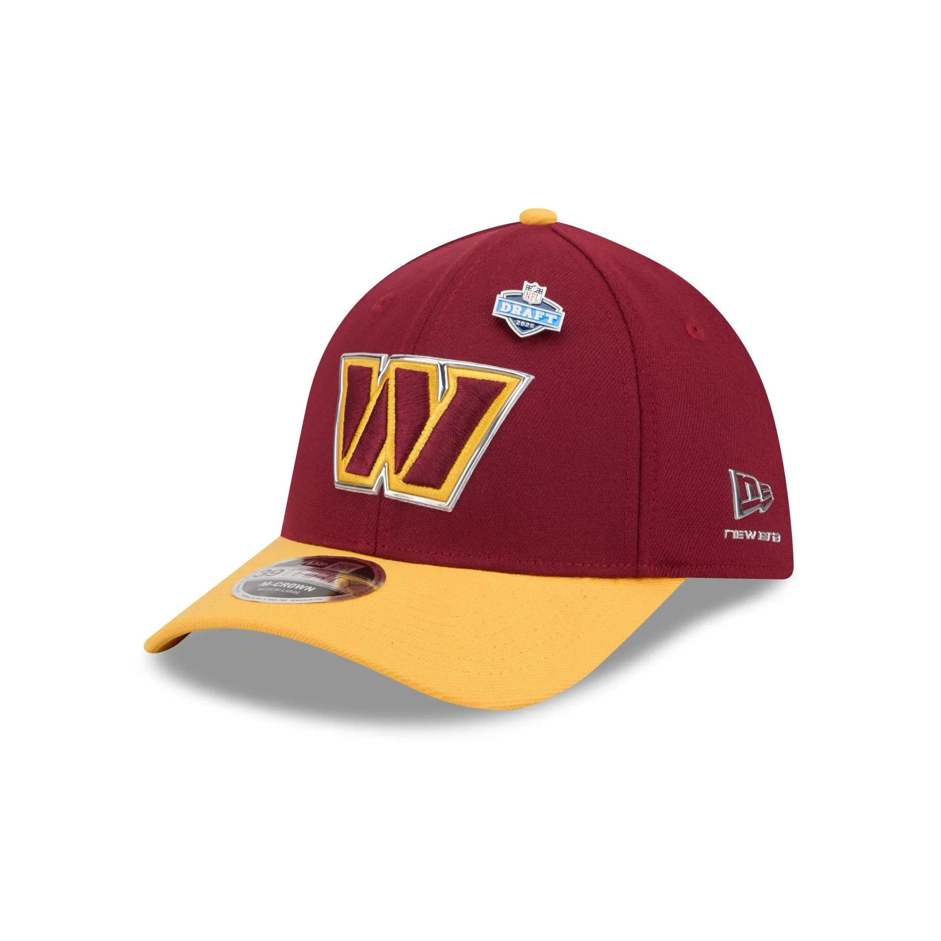 Washington Commanders 2026 Draft 39THIRTY M-Crown Stretch Fit Hat sold by New Era
