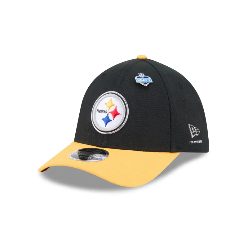 Pittsburgh Steelers 2026 Draft 39THIRTY M-Crown Stretch Fit Hat made by New Era