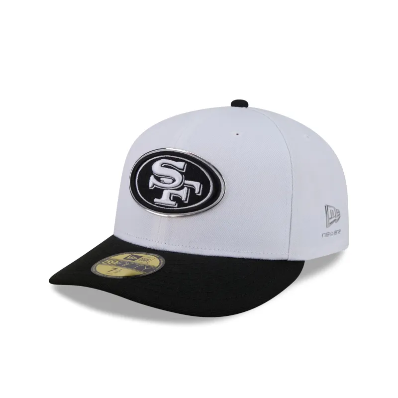 San Francisco 49ers 2026 Draft Black and White 59FIFTY Fitted Hat made by New Era