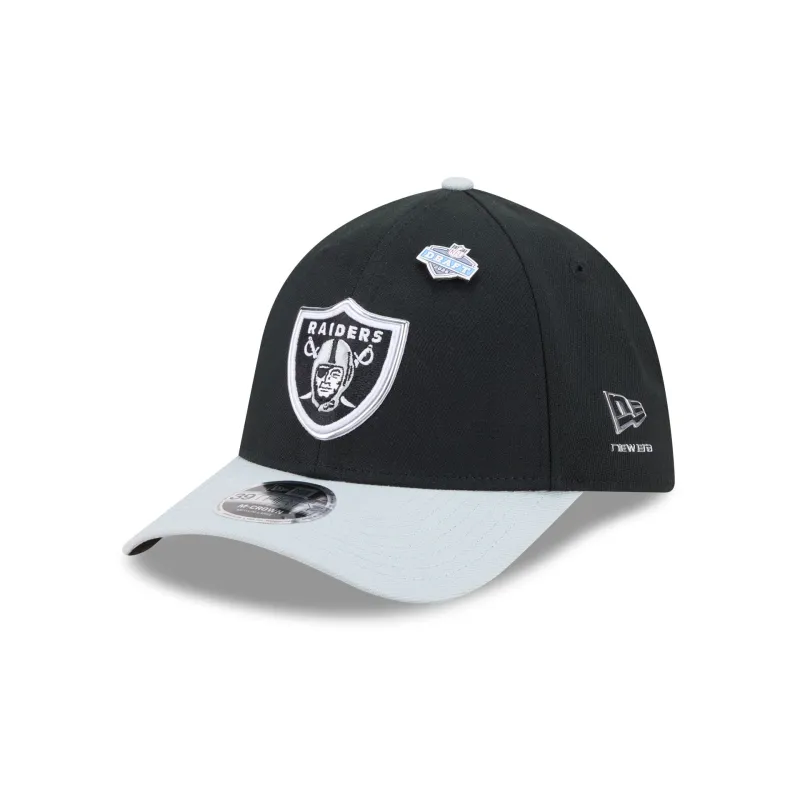 Las Vegas Raiders 2026 Draft 39THIRTY M-Crown Stretch Fit Hat made by New Era