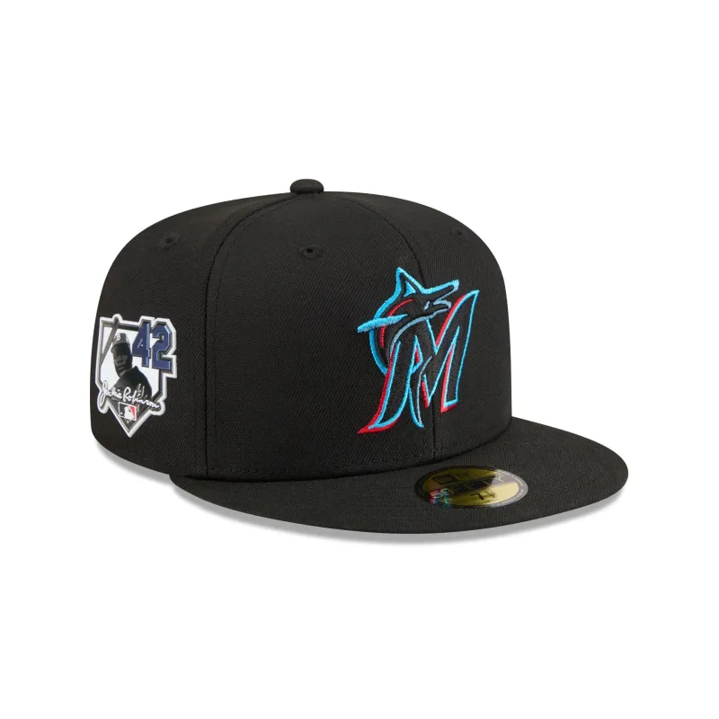 Miami Marlins Jackie Robinson Day 2026 59FIFTY Fitted Hat made by New Era
