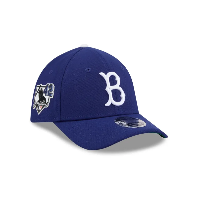 Brooklyn Dodgers Jackie Robinson Day 2026 39THIRTY M-Crown Stretch Fit Hat made by New Era