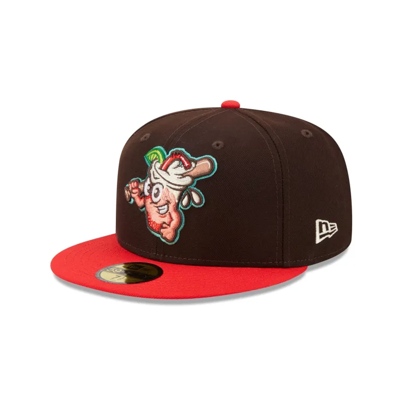 Salt Lake Bees Theme Night Brown 59FIFTY Fitted Hat made by New Era