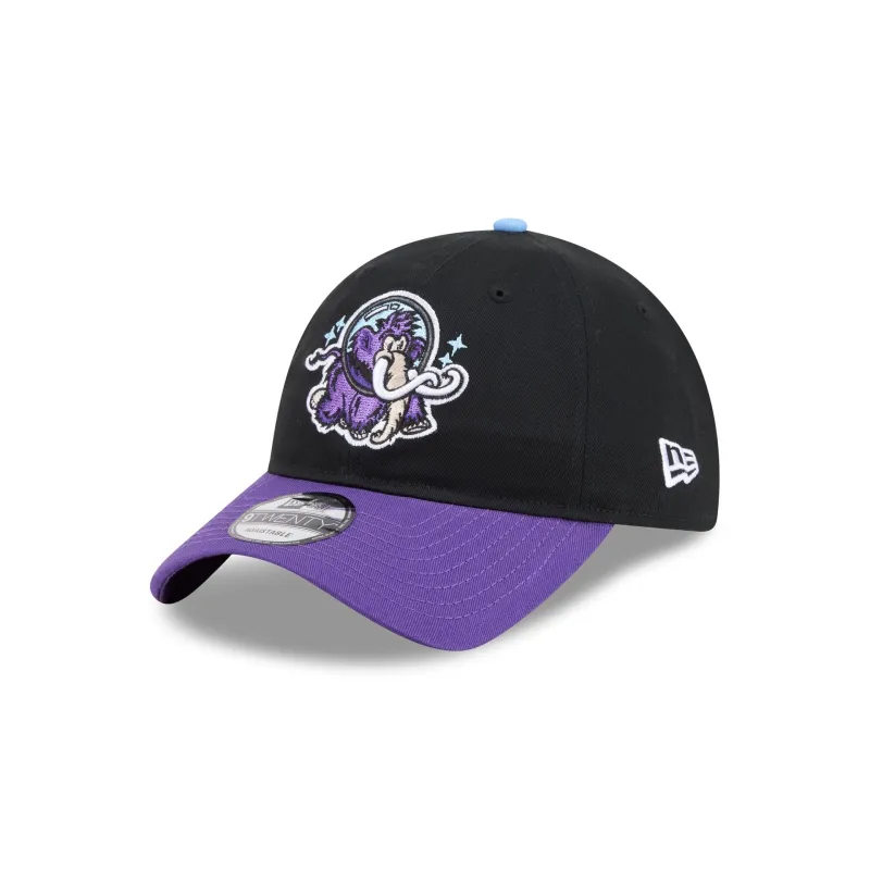 Erie Moon Mammoths Theme Night Black 9TWENTY Adjustable Hat made by New Era