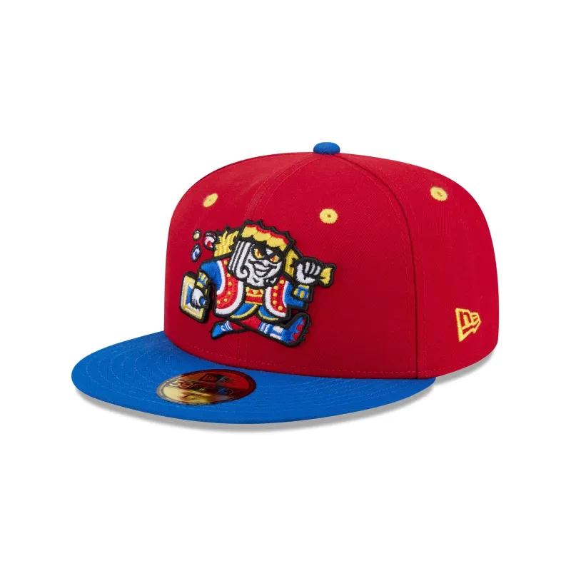 Las Vegas Aviators Theme Night Red 59FIFTY Fitted Hat made by New Era