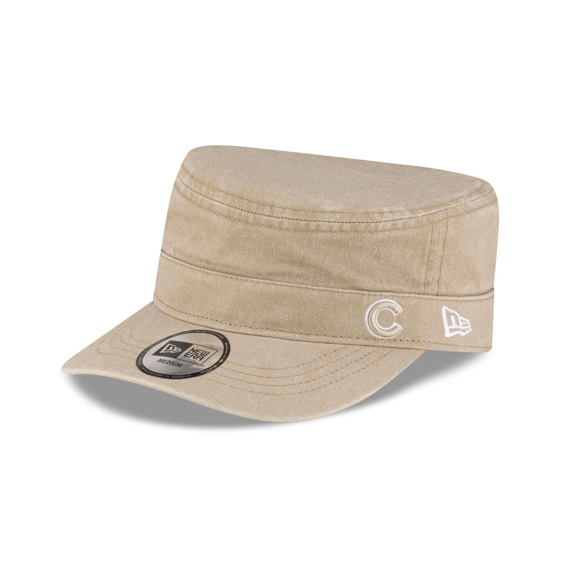 Chicago Cubs Pigment Dye Khaki Military Cap sold by New Era