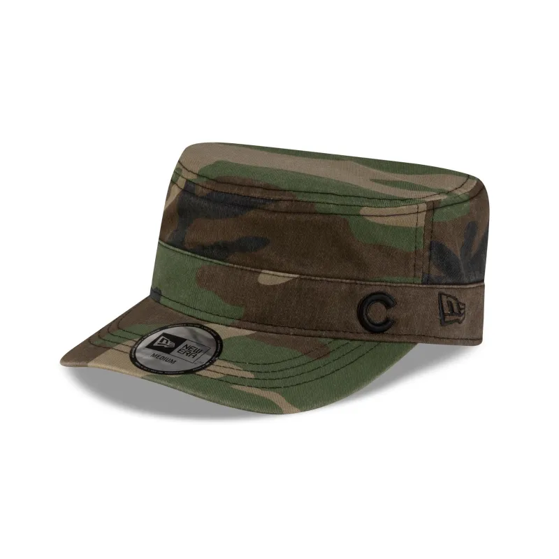 Chicago Cubs Woodland Camo Military Cap made by New Era