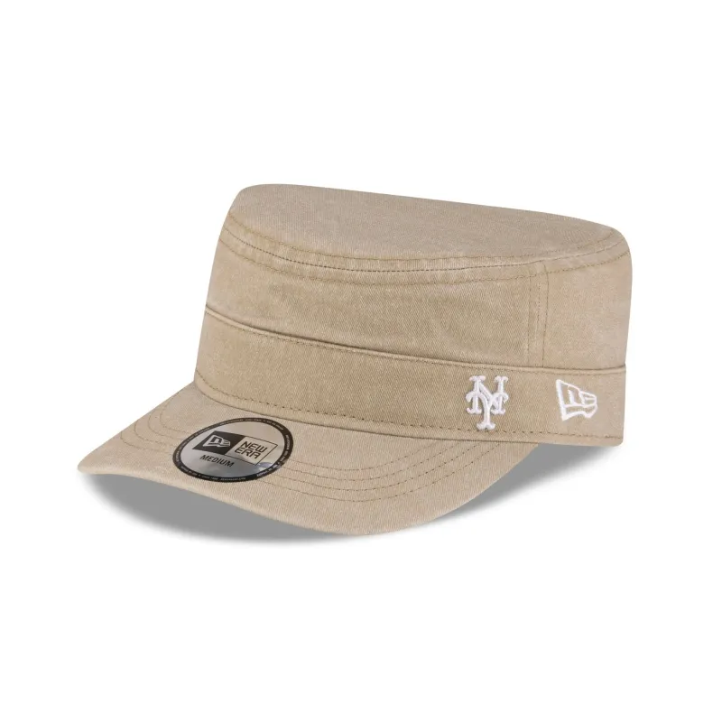 New York Mets Pigment Dye Khaki Military Cap made by New Era