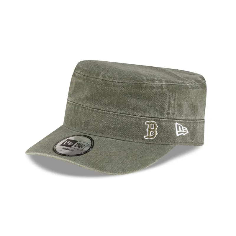 Boston Red Sox Pigment Dye Olive Military Cap made by New Era