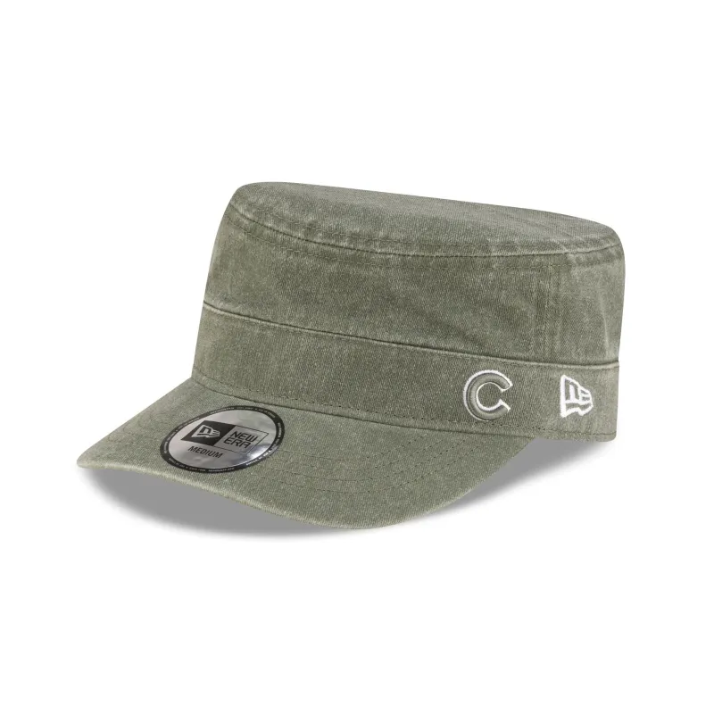 Chicago Cubs Pigment Dye Olive Military Cap made by New Era