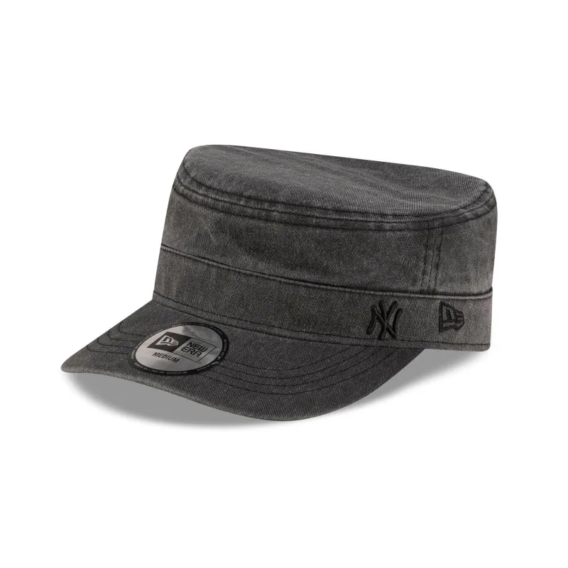 New York Yankees Pigment Dye Black Military Cap made by New Era