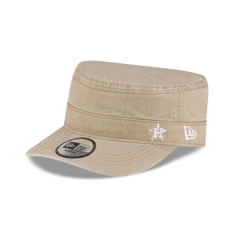 Houston Astros Pigment Dye Khaki Military Cap made by New Era