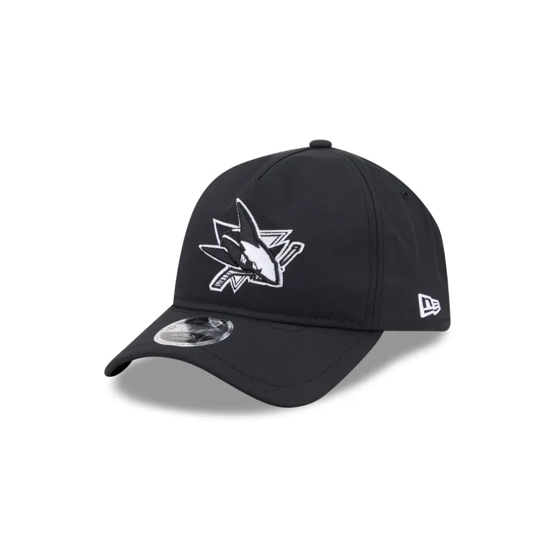 San Jose Sharks Black 9FORTY APEX Snapback Hat made by New Era