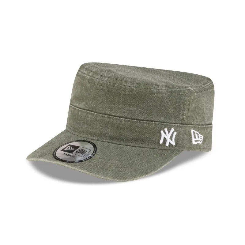 New York Yankees Pigment Dye Olive Military Cap made by New Era