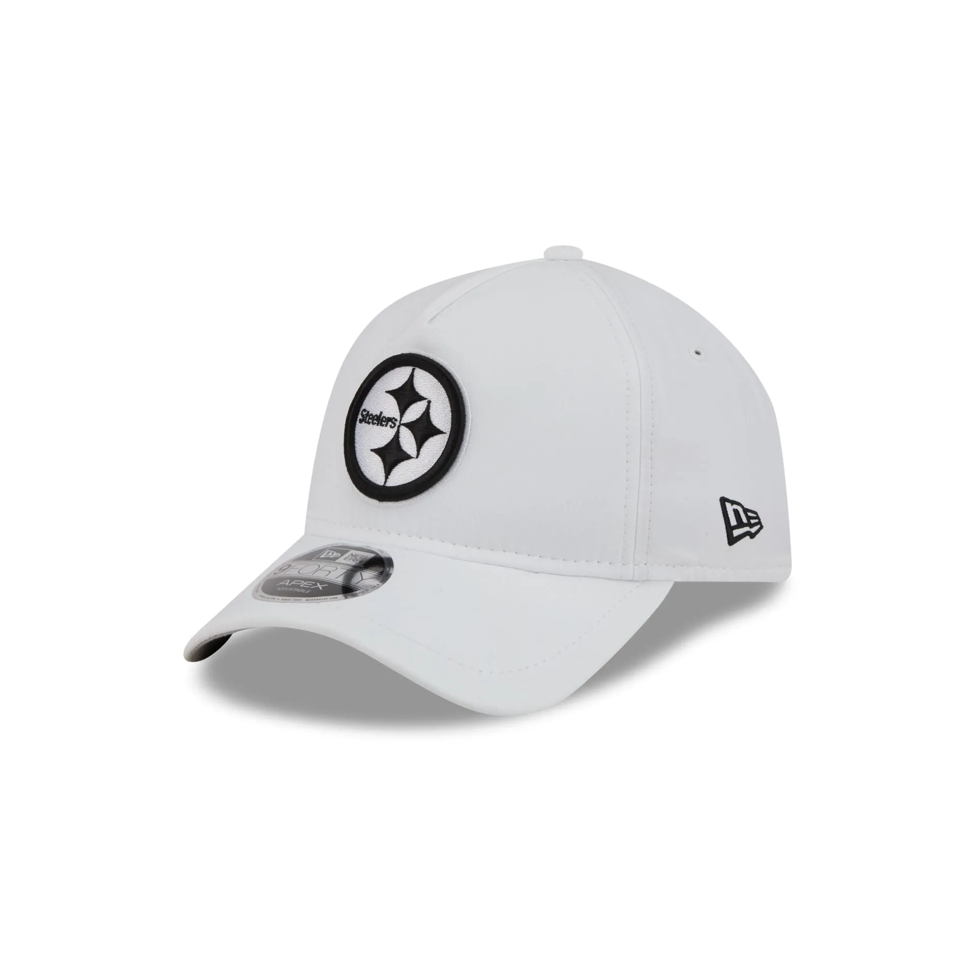 Pittsburgh Steelers White 9FORTY APEX Snapback Hat sold by New Era