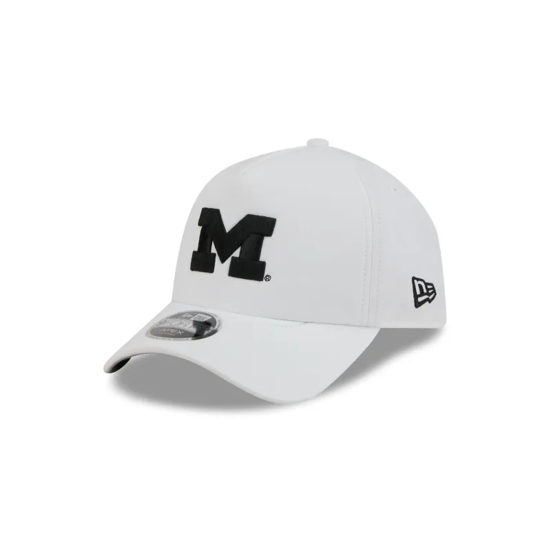 Michigan Wolverines White 9FORTY APEX Snapback Hat made by New Era