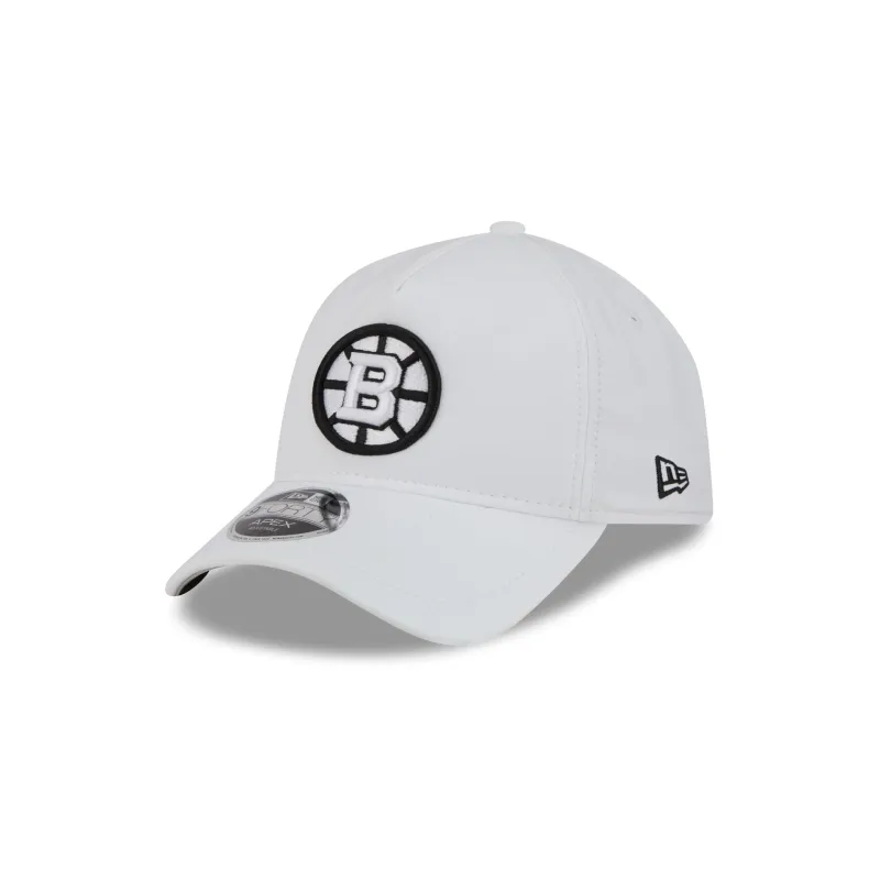 Boston Bruins White 9FORTY APEX Snapback Hat made by New Era