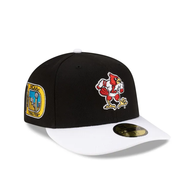 Just Caps College Champions Sidepatch Louisville Cardinals 59FIFTY Fitted Hat made by New Era